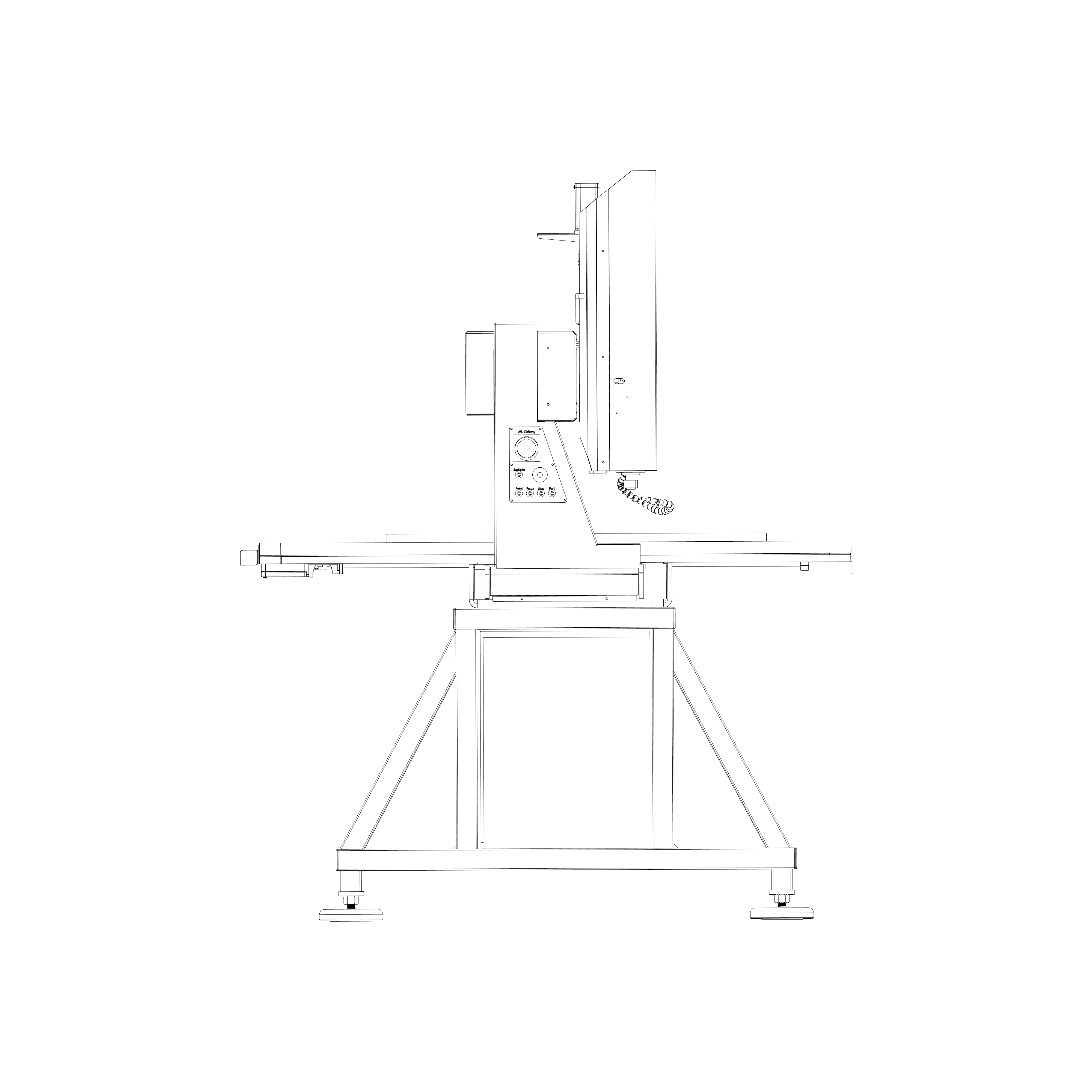 Schemat techniczny frezarki Certus 69